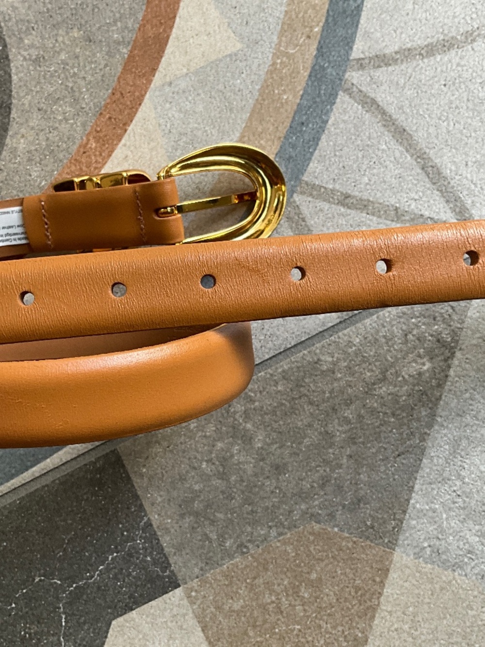 Madewell Triple Metal Keeper Belt in Desert Camel Size Small - Picture 6 of 6